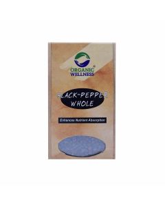 Organic Wellness Black Pepper Whole 75 grams	