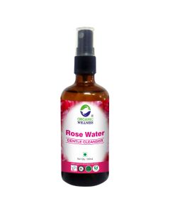 Organic Wellness Rose Water Gentle Cleanser 100 ml with spray pump	