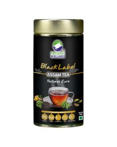 Organic Wellness Black Label Assam Tea Nature's Care || Enhances immunity 100 gm Tin	