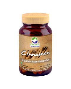 Organic Wellness Cinnamon 90 Vegetarian Capsules	