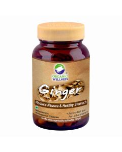 Organic Wellness Ginger 90 Vegetarian Capsules	