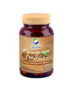 Organic Wellness Fenugreek (Methi) 90 Vegetarian Capsules	