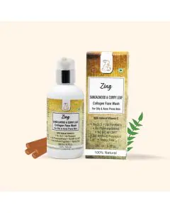 BBO Zing Collagen Sandalwood Face wash with Curry Leaf