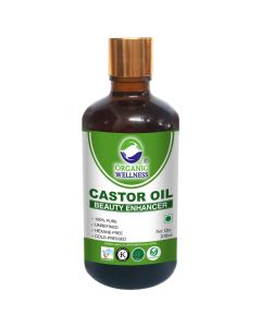 Organic Wellness Castor Oil Beaty Enhancer 100 Ml Bottle | For Healthy Skin and Strong Hair	