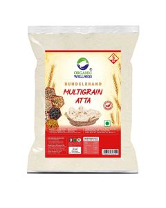 Organic Wellness Bundelkhand Whole Wheat Multigrain Atta 5 KG Pack | High Protein | High Fiber	