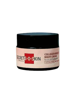 SECRETS-O-SKIN Collagen Booster Night Cream for Dry & Anti-Ageing Skin for Men & Women 50 gm