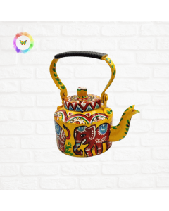 Madhubani Art Yellow Kettle